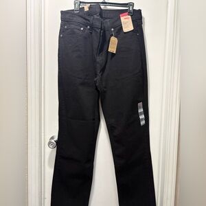 Levi's Mens 504 Taper Fit Black Jeans 36 x 34 NWT